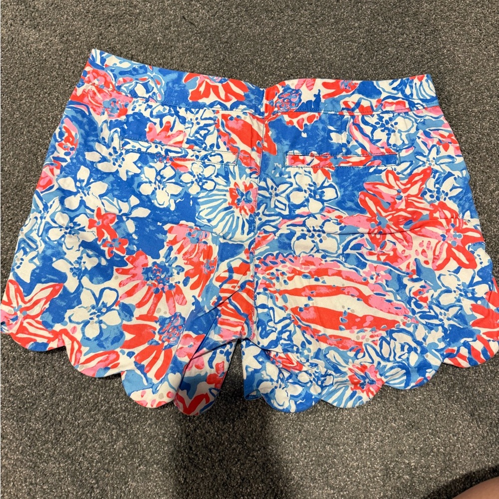 Lilly Pulitzer Blue and Pink Shorts - Picture 2 of 3